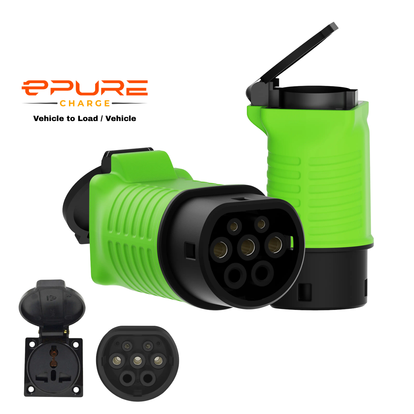 ePureCharge Vehicle to Load / Vehicle Adapter - Type 2