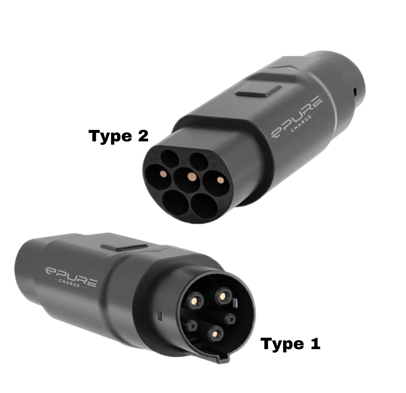 ePureCharge Charging Gun Adapter Type 2 to Type 1 EV