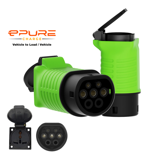 ePureCharge Vehicle to Load / Vehicle Adapter - Type 2