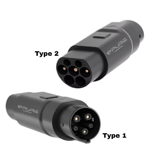 ePureCharge Charging Gun Adapter Type 2 to Type 1 EV