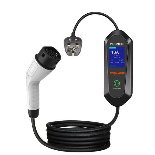 ePureCharge Smart Portable Charger 3.3kW Type 2